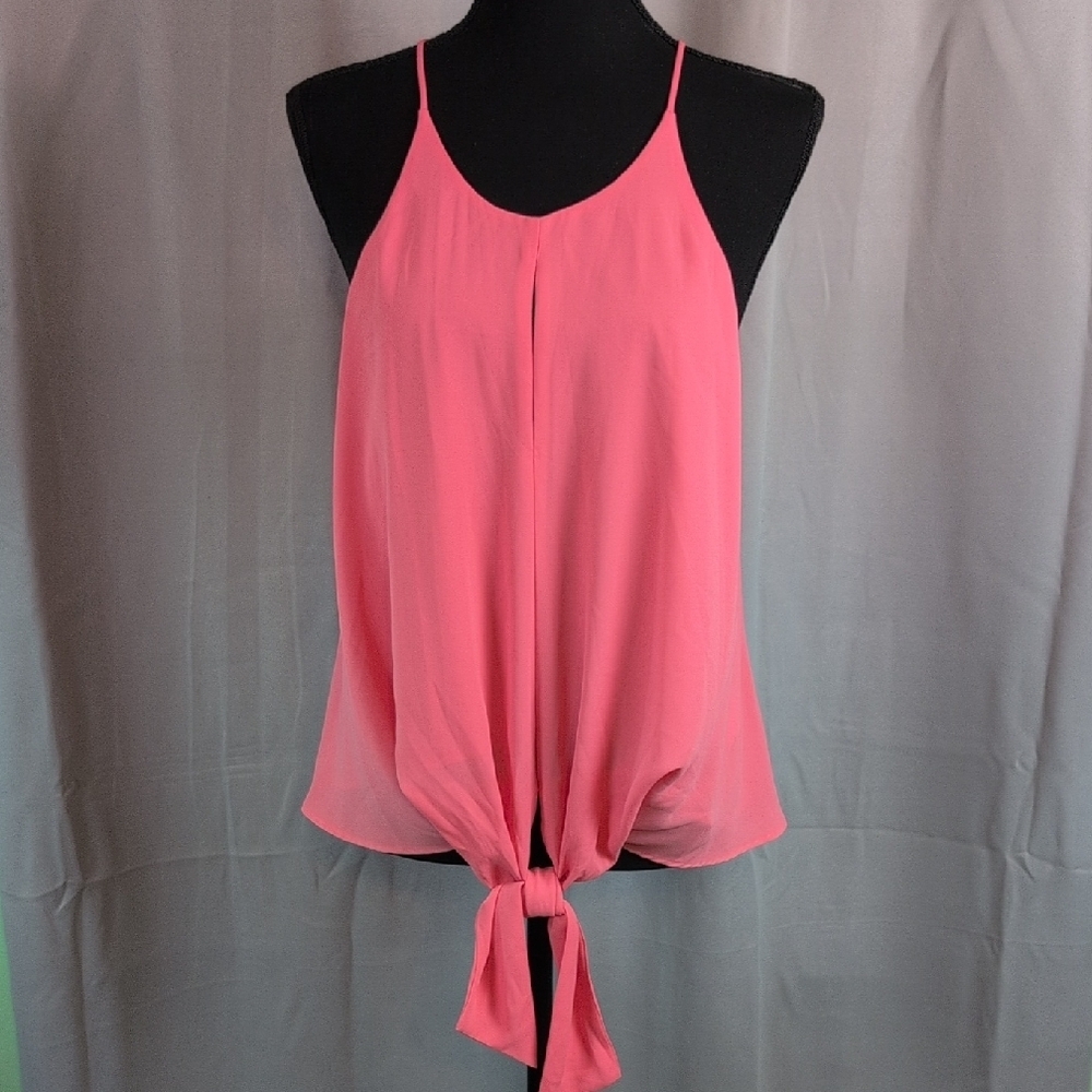 Express‎ Pink Tie-Front Camisole